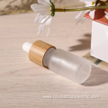 Empty Bamboo Dropper Serum Bottle